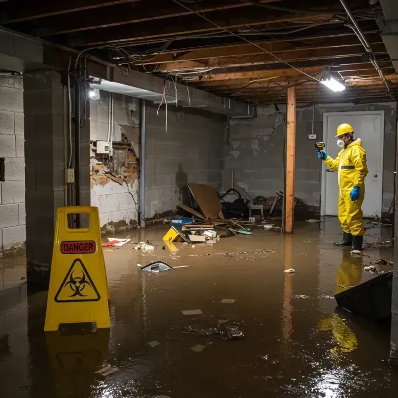 Flooded Basement Electrical Hazard in Chico, CA Property